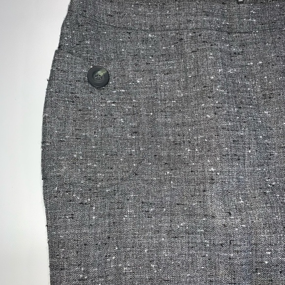 Khaki Krew | Gray Tweed Skirt Medium B07 - Picture 4 of 9
